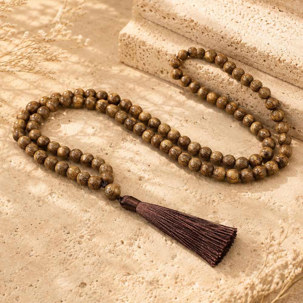 Mala 108 Perles en Bois de Santal