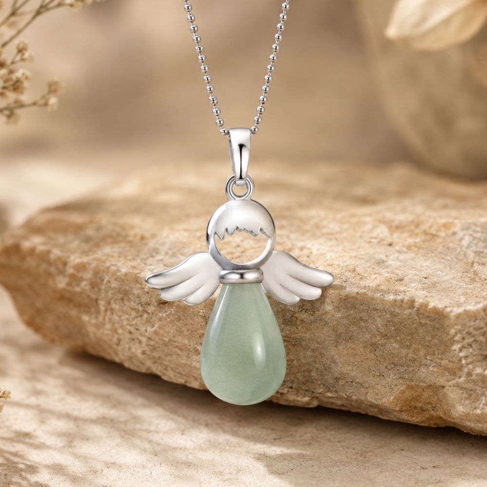 Pendentif Ange en Pierre Naturelle