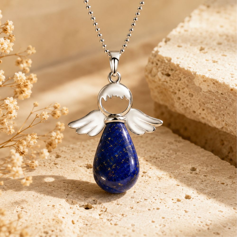 Pendentif Ange en Pierre Naturelle