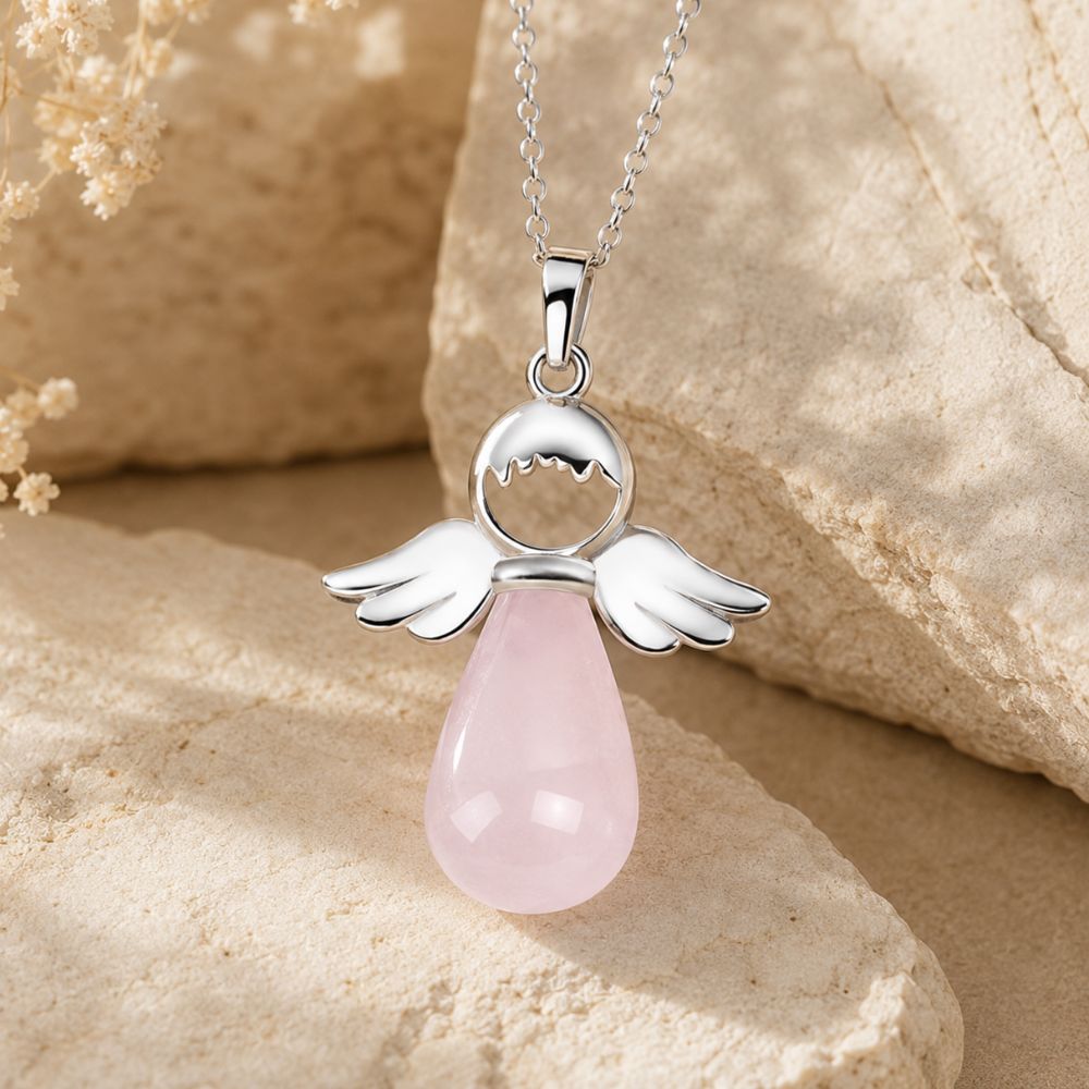Pendentif Ange en Pierre Naturelle