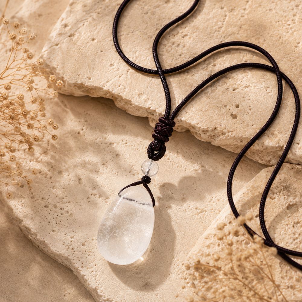 Pendentif Cristal de Roche Naturel
