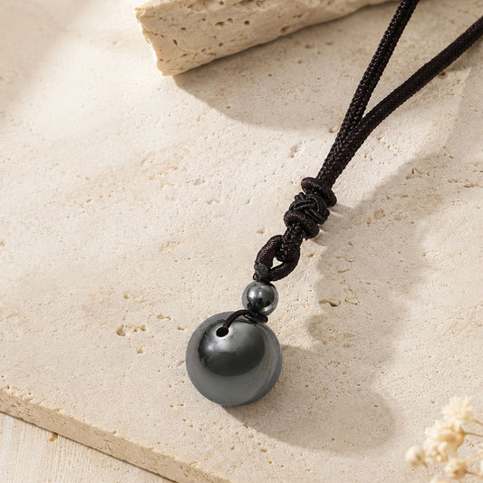 Pendentif Hématite en Perle Ronde