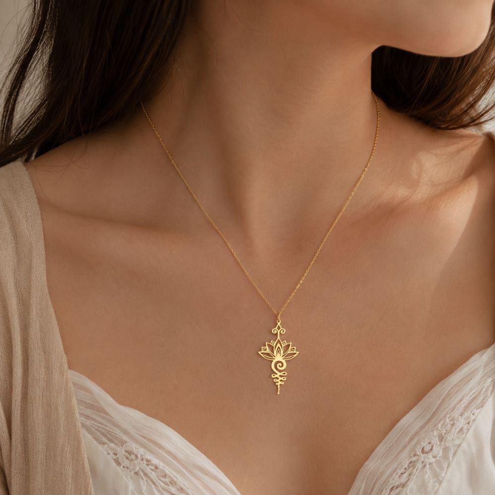 Pendentif Lotus Unalome