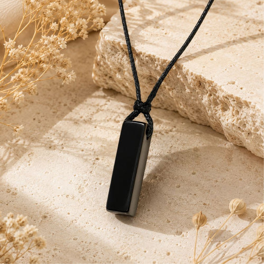 Pendentif Obsidienne Noire Homme