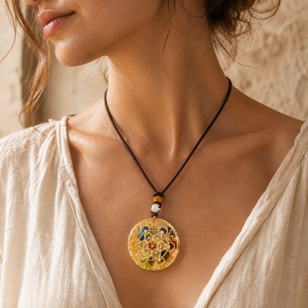 Pendentif Orgonite 7 Chakras