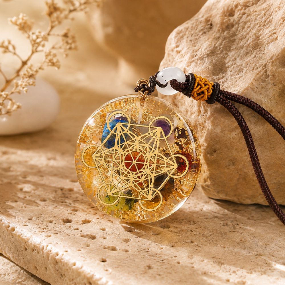 Pendentif Orgonite 7 Chakras